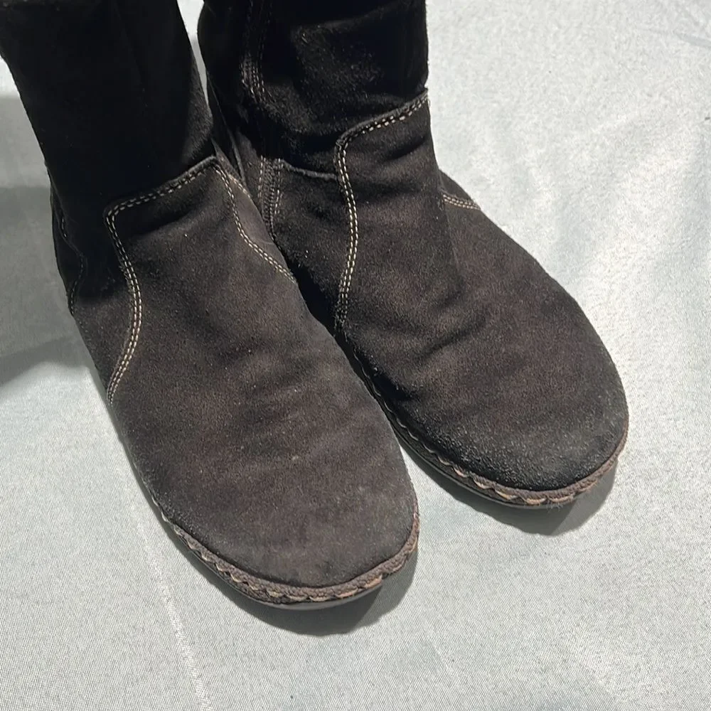BARETRAPS ESHA Suede‎ Tall Snow Winter Boots Fully Lined Insulated Sz 8 B88